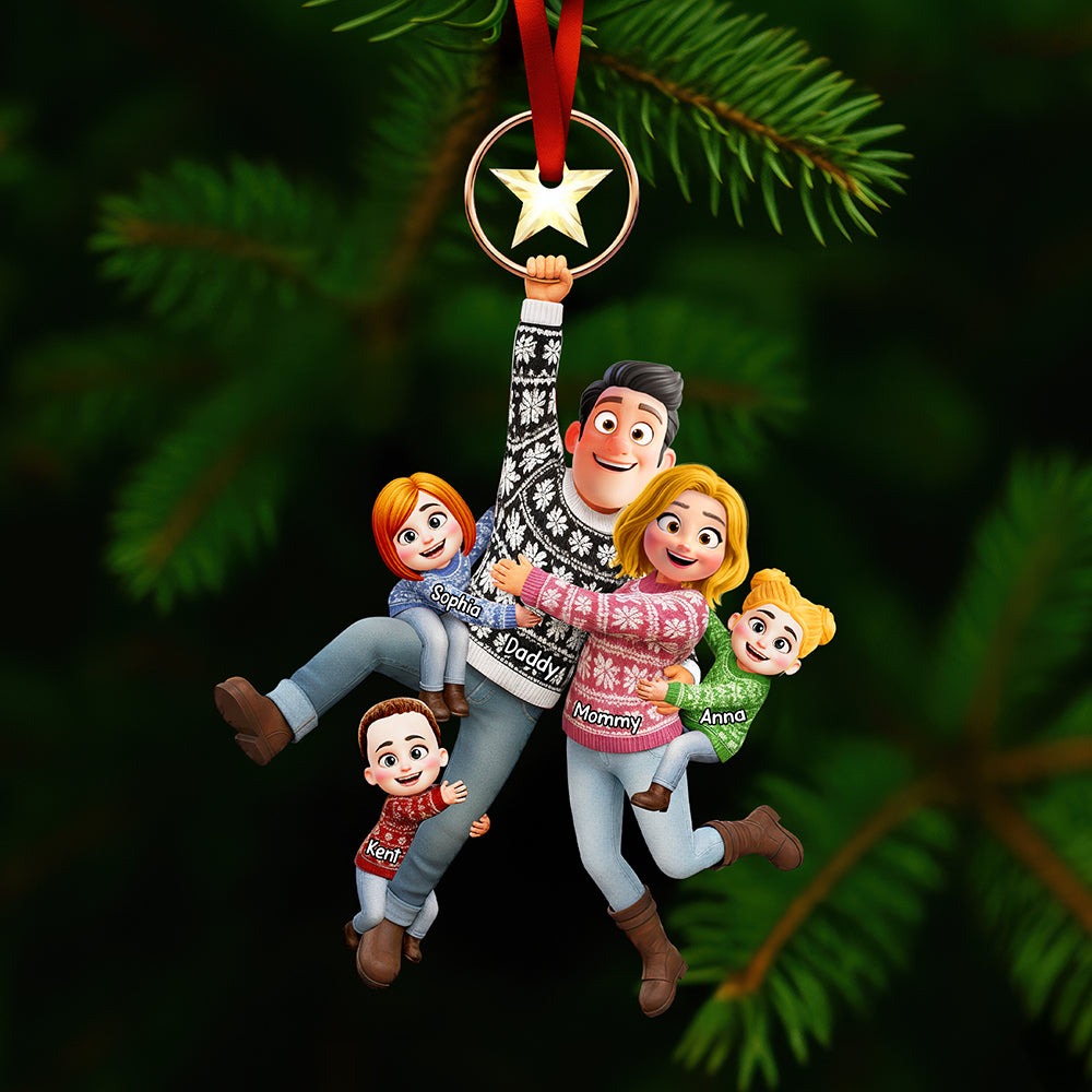 Alternative view of Flying Family Ornament - Personalized Gifts For Family 01qhqn300925