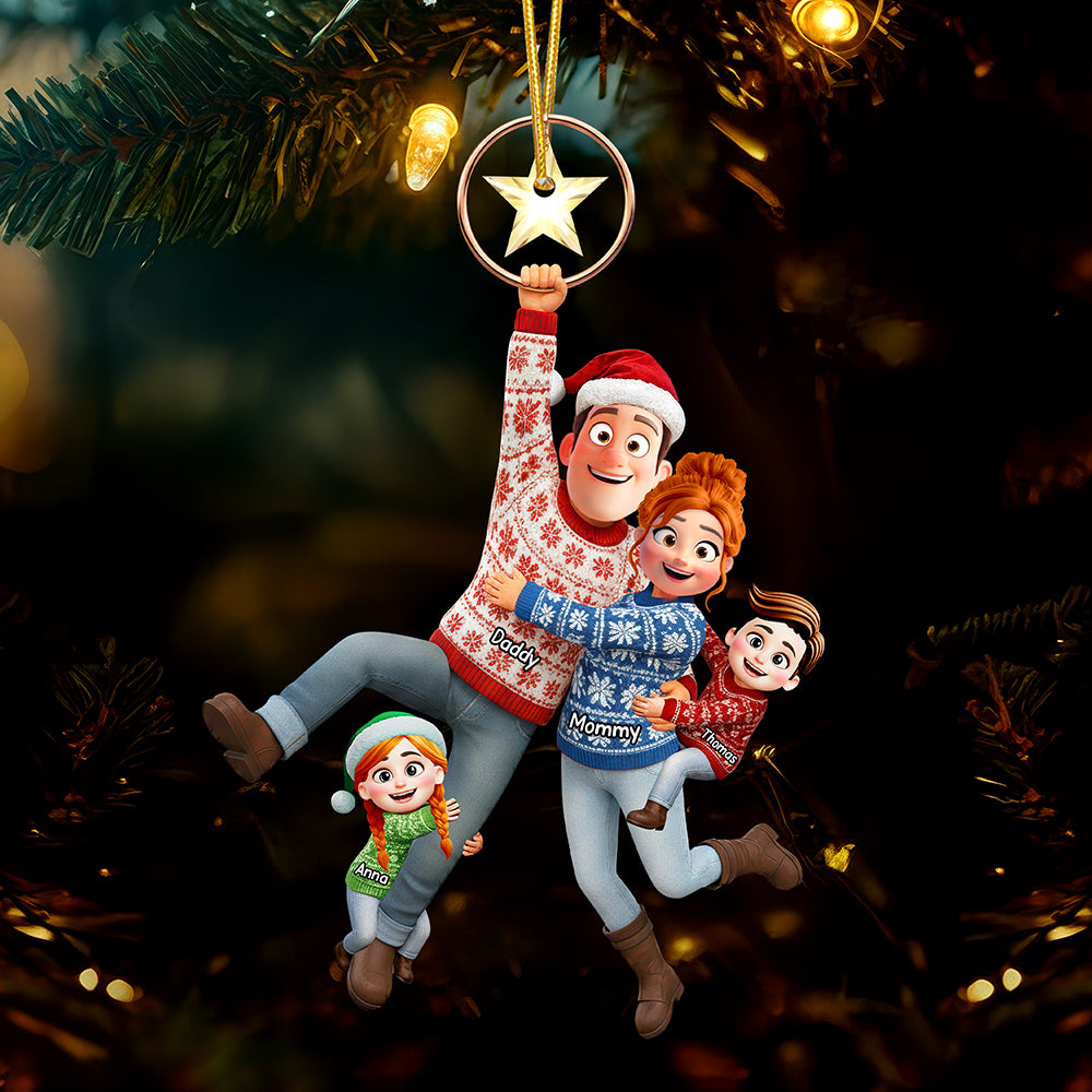 Flying Family Ornament - Personalized Gifts For Family 01qhqn300925