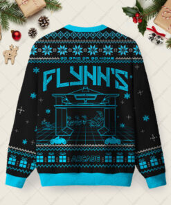 Alternative view of Flynn's Arcade Ugly Christmas Fuzzy Fleece Sweatshirt