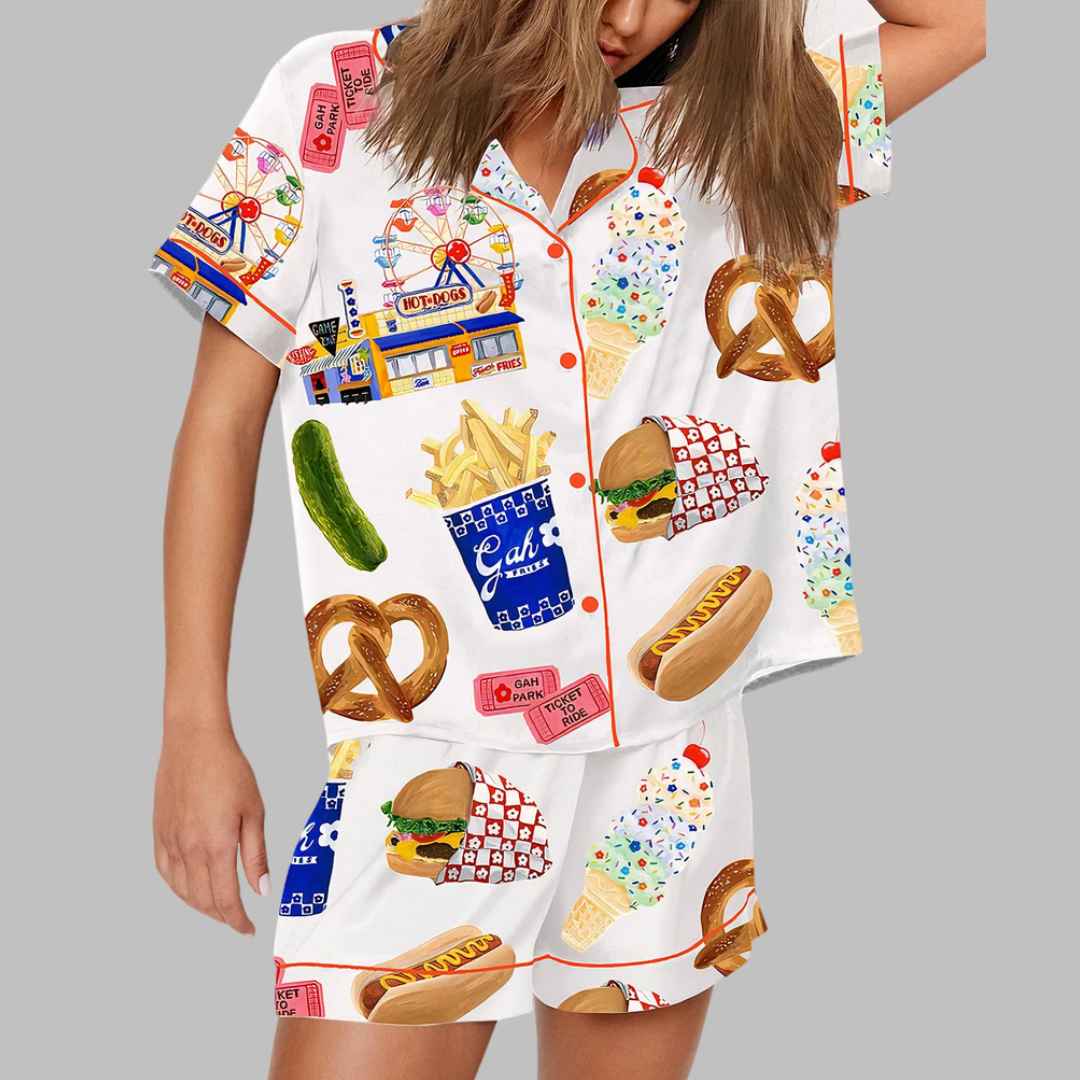 Food Print Pajama Set