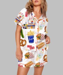 Alternative view of Food Print Pajama Set