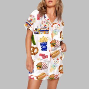 Alternative view of Food Print Pajama Set