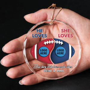 Football Couple - Gridiron football - Custom Team Logo Gifts For American Football Lover