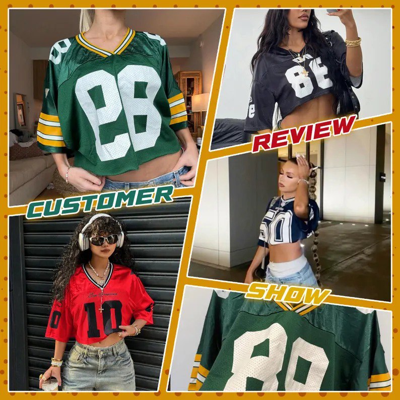 Personalized Chris Brown Football Jersey Crop Top And Shoes Set, Chris Brown Jersey, Chris Brown Shoes - Image 6