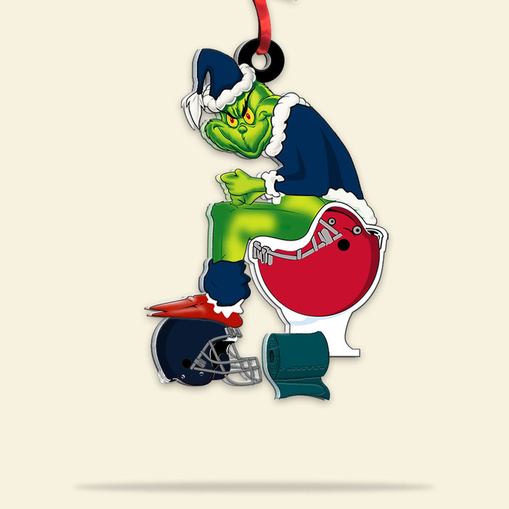 Football Player Ornaments - Green Monster - Custom Team Logo Gifts For Football Lovers - Image 5