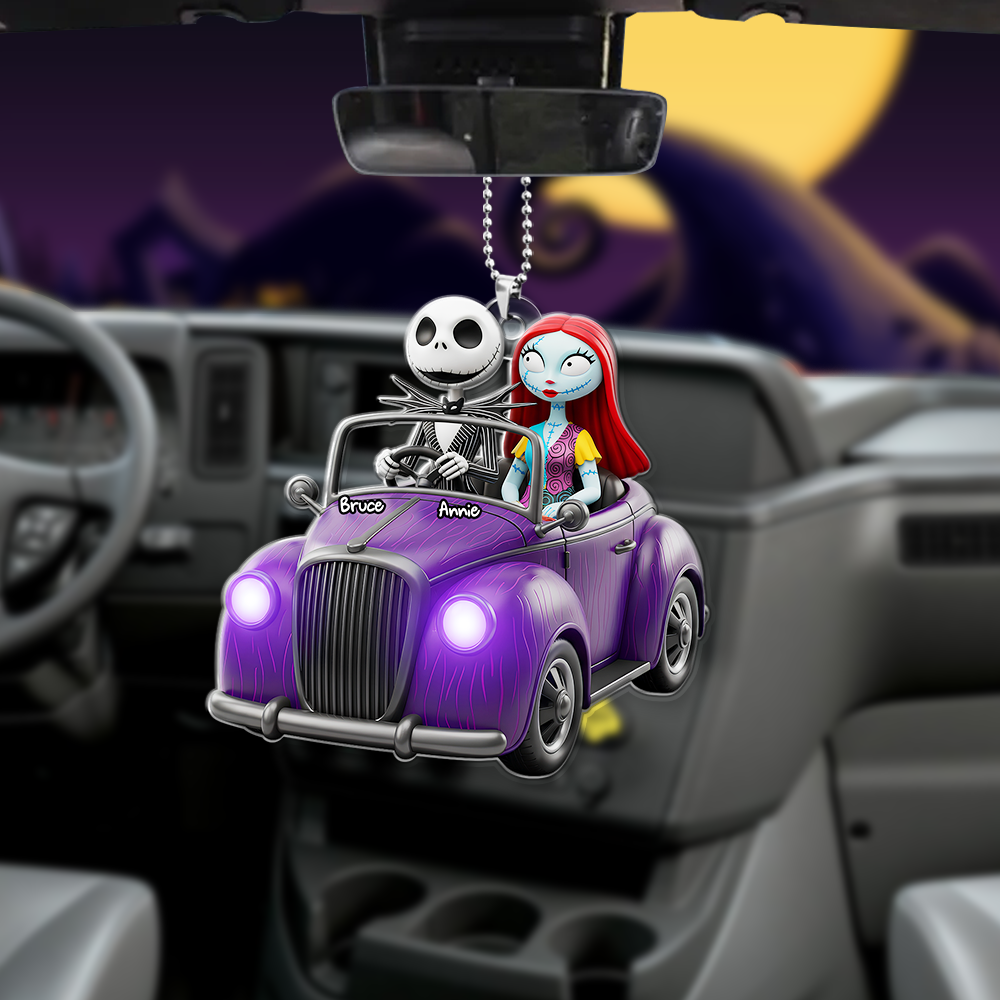 Forever Ride Car Ornament Personalized Gifts For Couple 05PGLU150725 - Image 4