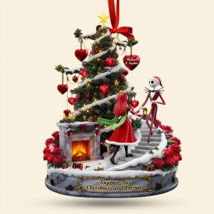 Alternative view of Forever Spooky Couple Ornament - Personalized Gifts For Couple 02pati170925