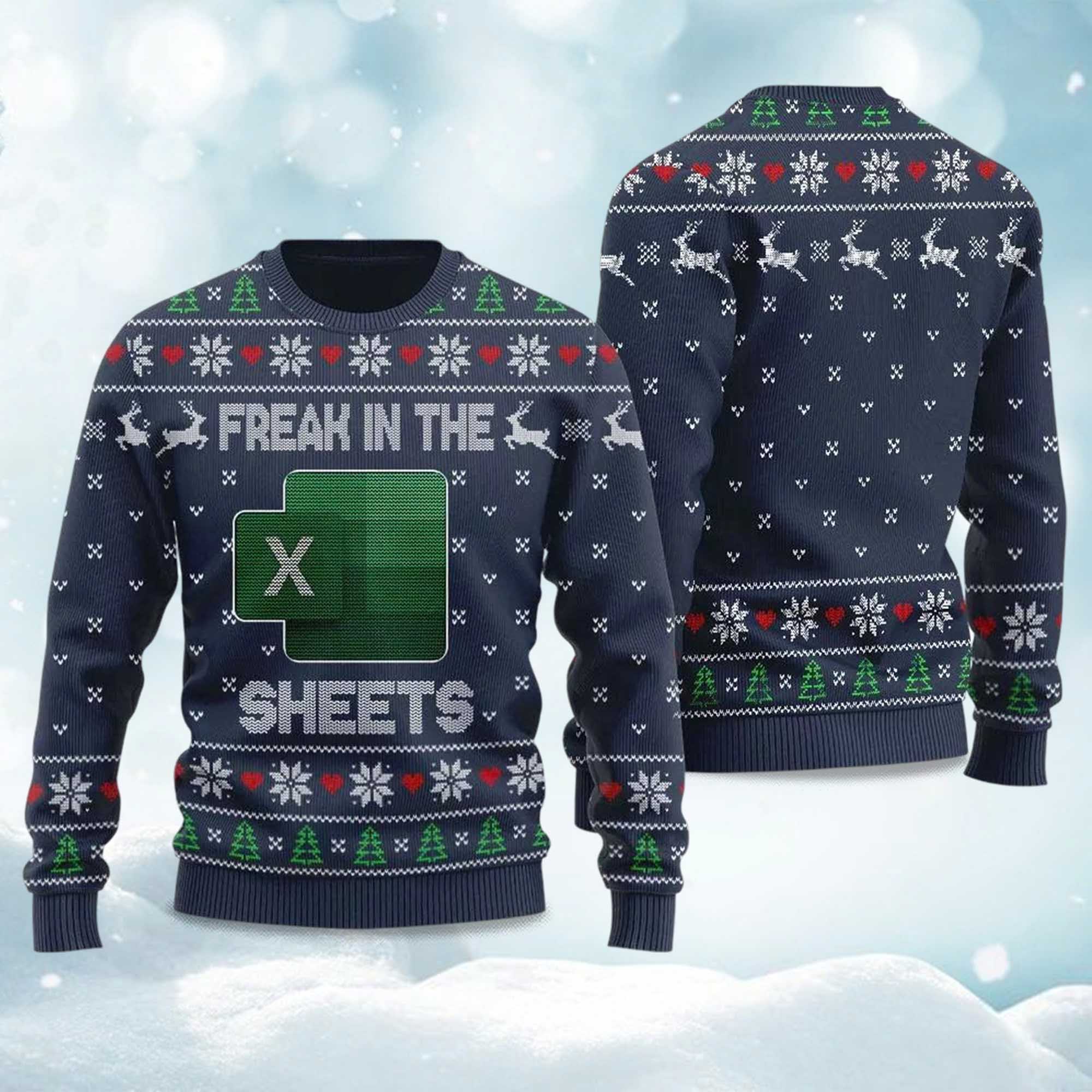 Freak In The Sheets Christmas Ugly Sweater