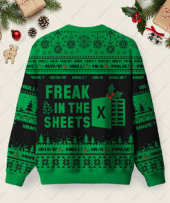 Alternative view of Freak in the Sheets Night Mode Ugly Christmas Fuzzy Fleece Sweatshirt