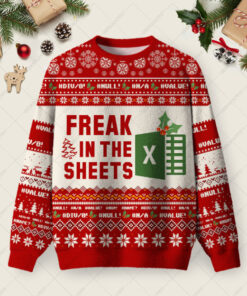 Freak in the Sheets Red Ugly Christmas Fuzzy Fleece Sweatshirt
