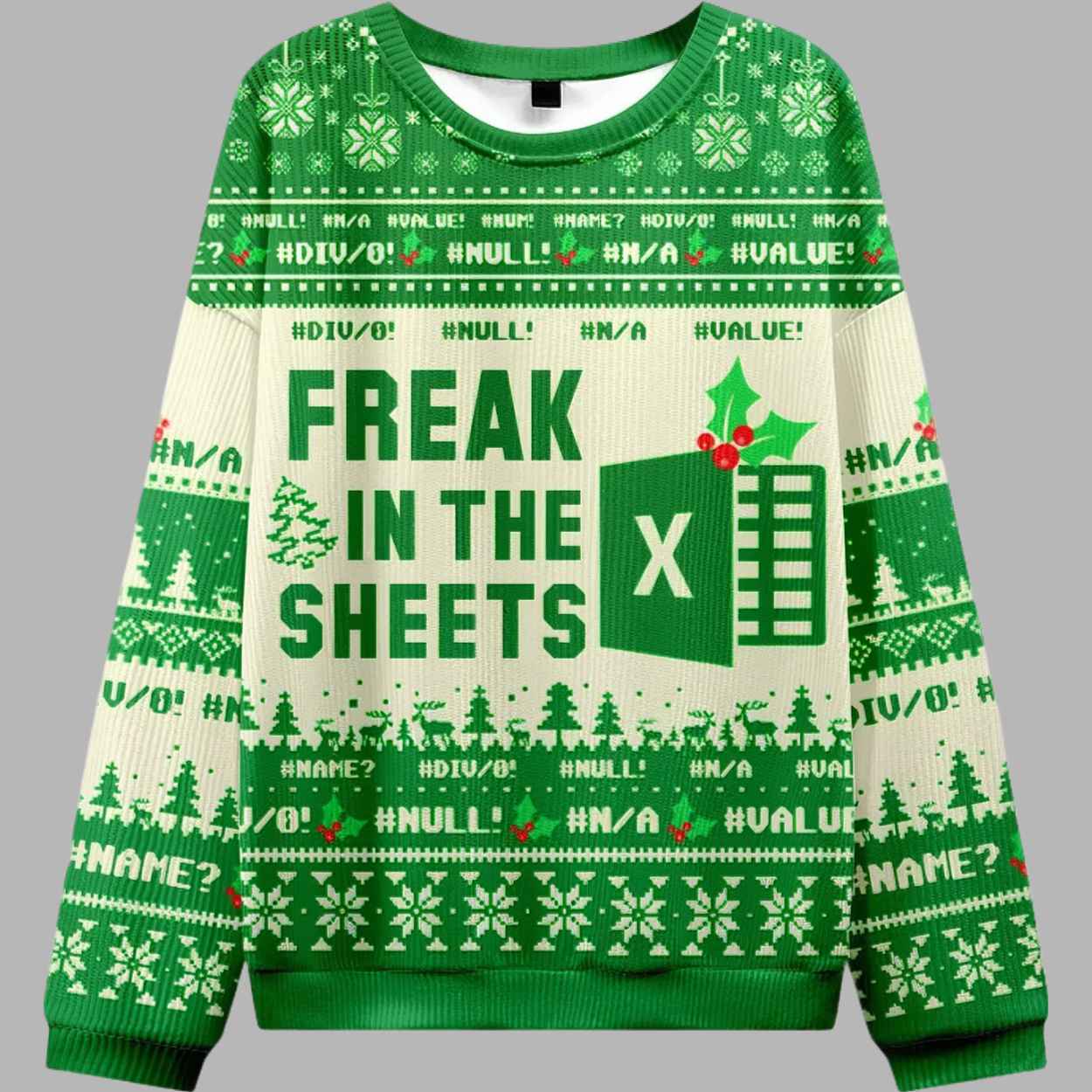 Freak in the Sheets Ugly Christmas Sweater - gullprint.com