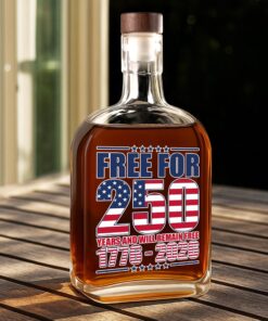 Alternative view of Free For America 250 Years Whiskey Bottle