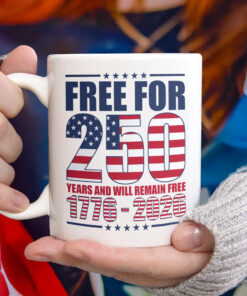Free For America 250 Years White Mug