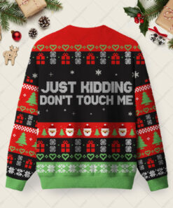 Alternative view of Free Hugs Ugly Christmas Fuzzy Fleece Sweatshirt