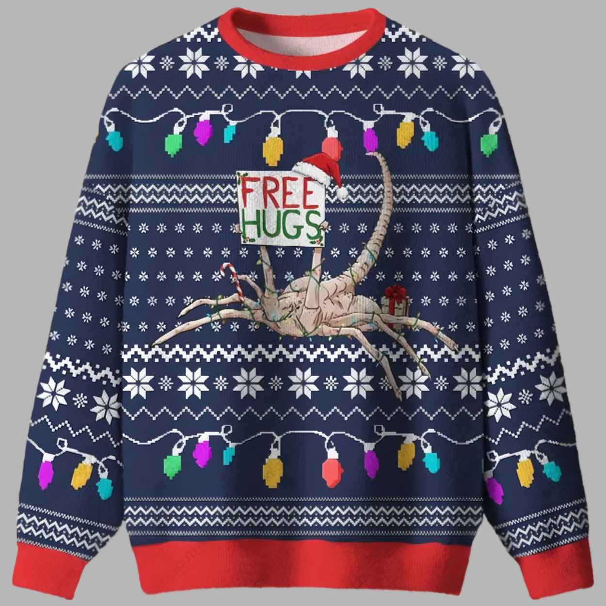 Free Hugs Ugly Christmas Sweater - gullprint.com