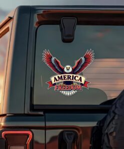 Alternative view of Freedom America 250th Anniversary Car Window Decal Sticker