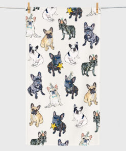 French Bulldog Beach Towel