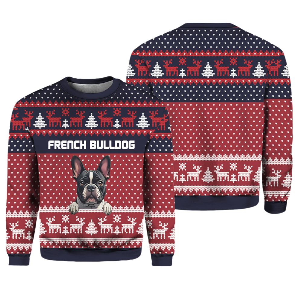 French Bulldog Ugly Xmas Sweater - Grishko.com
