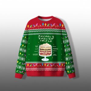 Friends English Trifle Ugly Sweater 2025 Christmas - Grishko.com