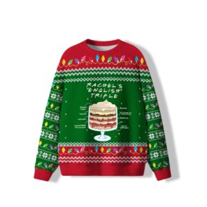 Alternative view of Friends English Trifle Ugly Sweater 2025 Christmas - Grishko.com