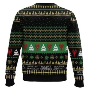 Alternative view of Friends I'm The Holiday Armadillo Ross Ugly Christmas Sweater