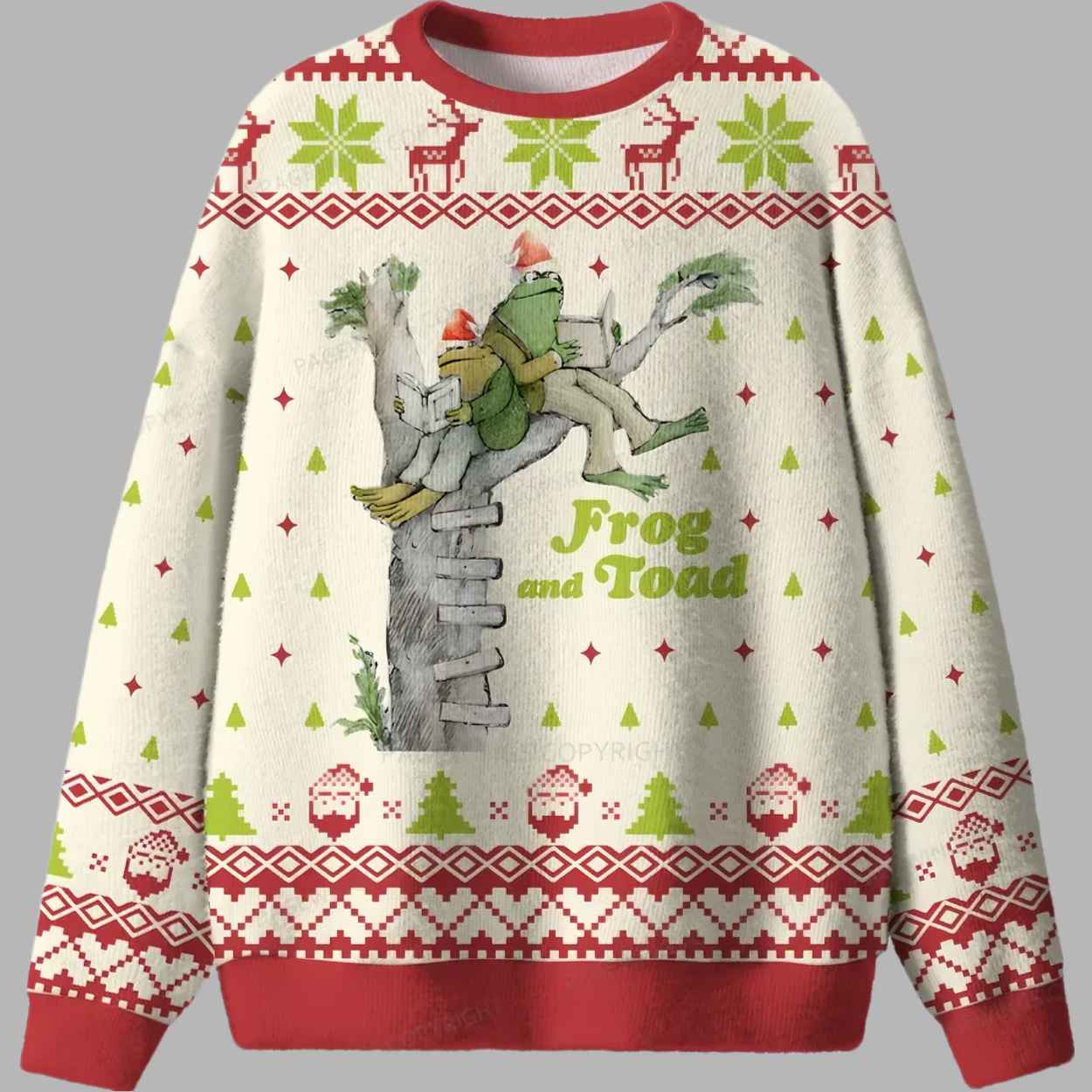 Frog And Toad Ugly Christmas Sweater - gullprint.com
