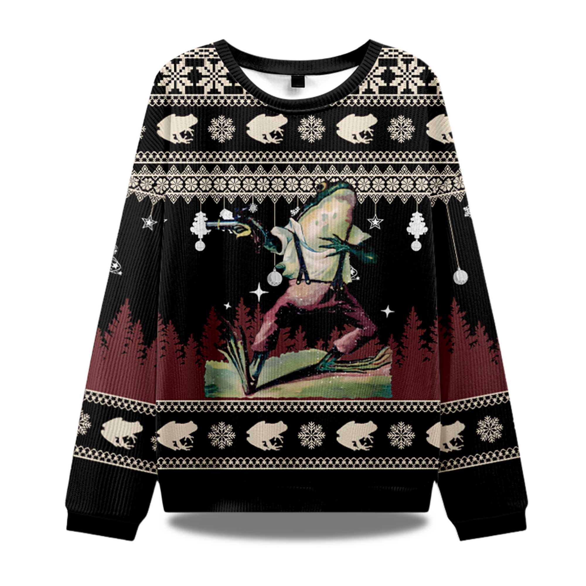Frog Christmas Ugly Sweater