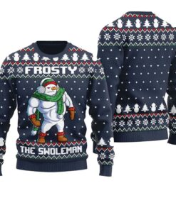 Frosty Swoleman Ugly Christmas Sweater 