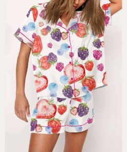 Fruit Print Pajama Set