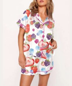 Alternative view of Fruit Print Pajama Set