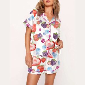 Alternative view of Fruit Print Pajama Set