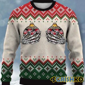 Fun Christmas Print Casual Crew Neck - Grishko.com
