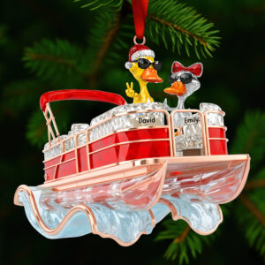 Alternative view of Fun Duck Pontoon Trip Ornament, Personalized Gifts For Pontoon Lovers 05qhqn250925