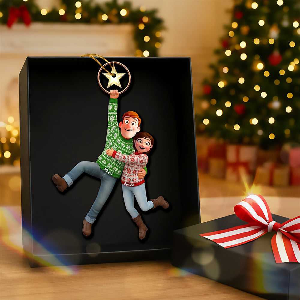 Fun Hanging Couple Ornament - Personalized Gifts For Couple 02qhqn031025 - Image 4
