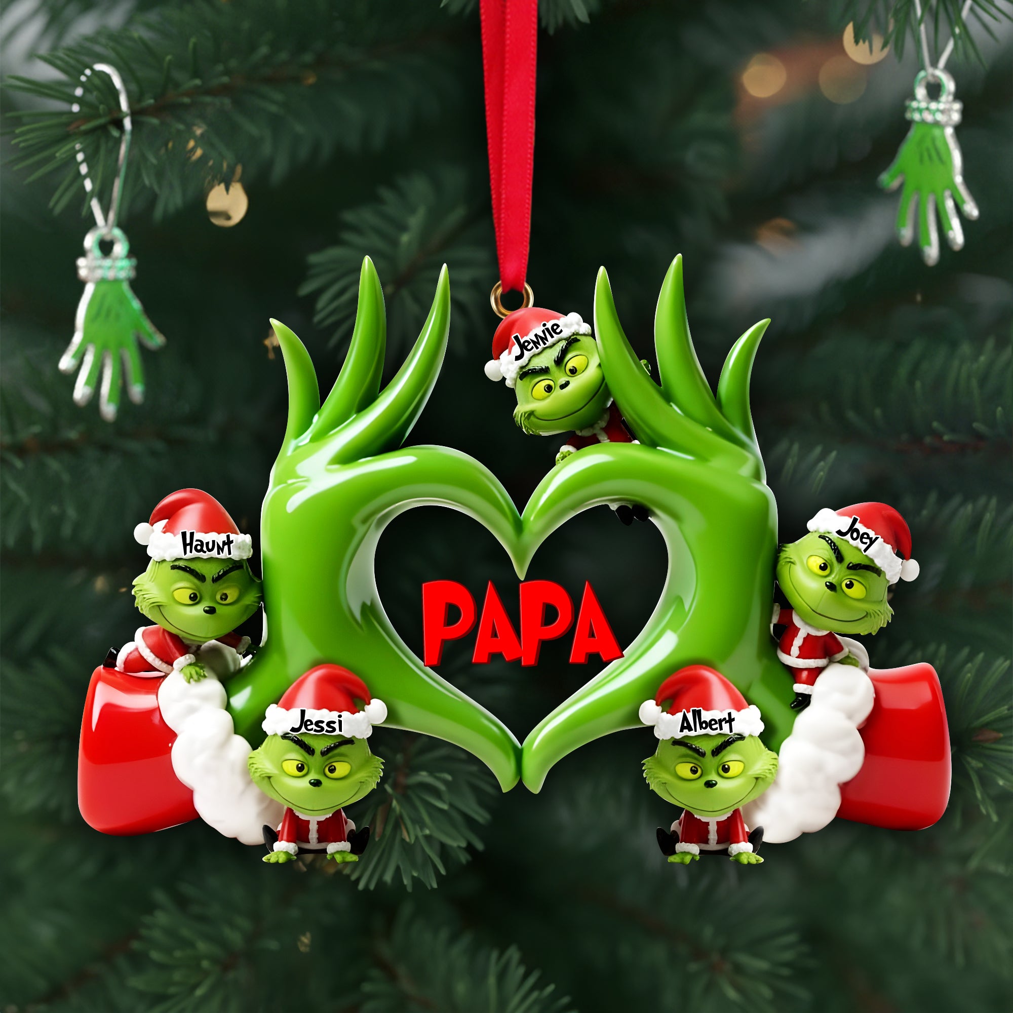Fun Love Christmas Ornament - Personalized Gifts For Grandma & Other Family Members 02QHLU180925 - Image 3