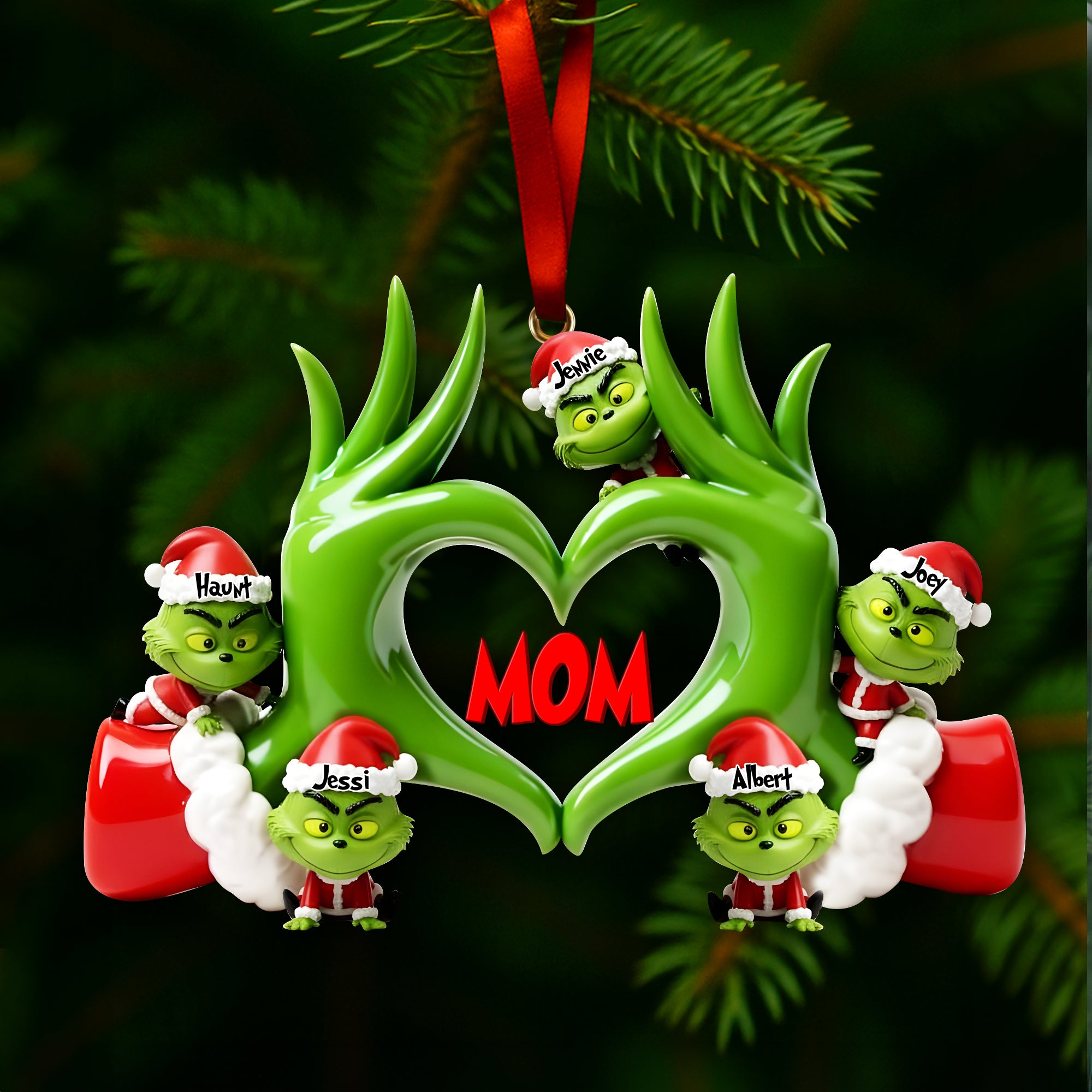 Fun Love Christmas Ornament - Personalized Gifts For Grandma & Other Family Members 02QHLU180925 - Image 4