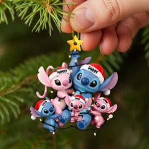 Fun Mischievous Alien Family Christmas Ornament Personalized Gifts For Family 01qhtn170925