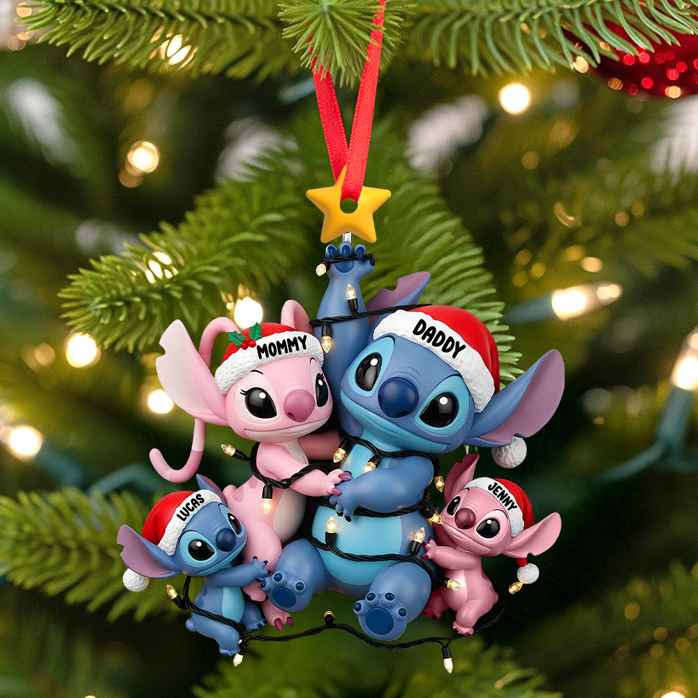 Alternative view of Fun Mischievous Alien Family Christmas Ornament Personalized Gifts For Family 01qhtn170925