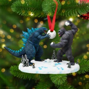 Alternative view of Fun Snowball Fight Christmas Ornament, Personalized Gifts For Fans 01qhta160925