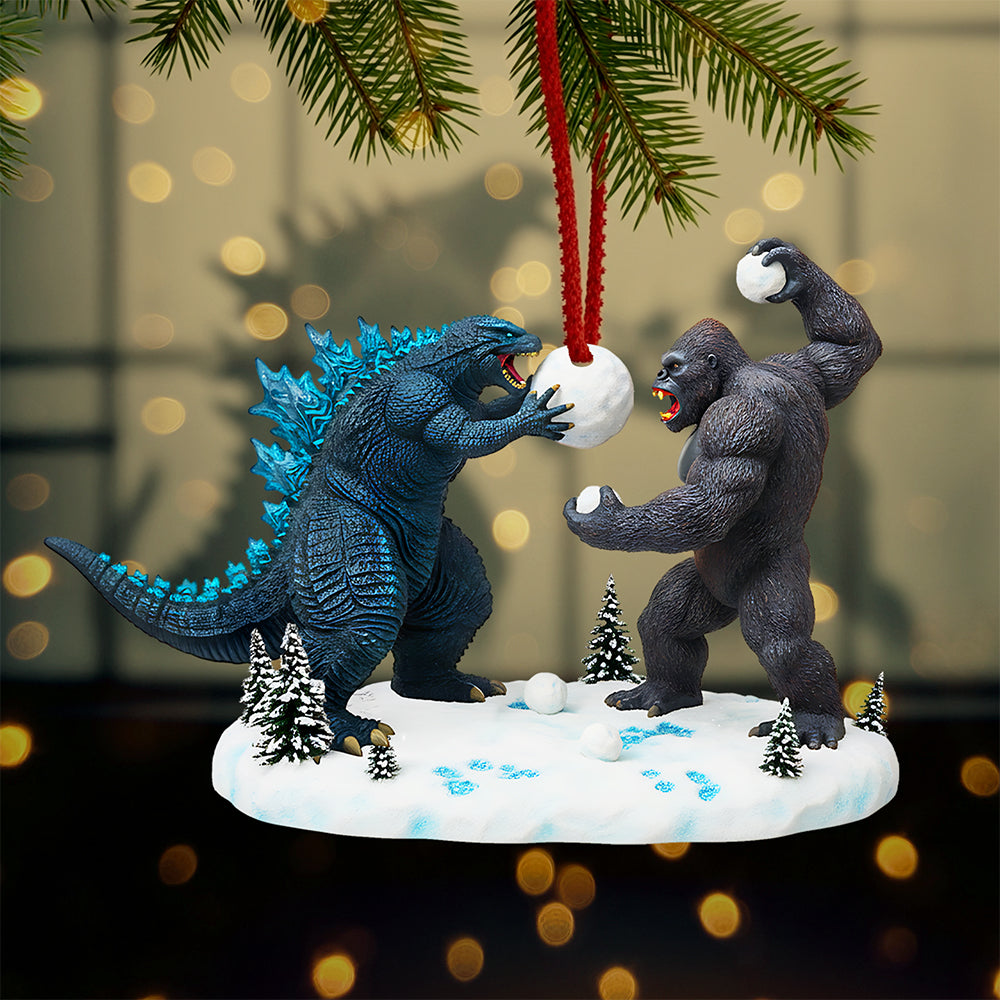 Fun Snowball Fight Christmas Ornament, Personalized Gifts For Fans 01qhta160925