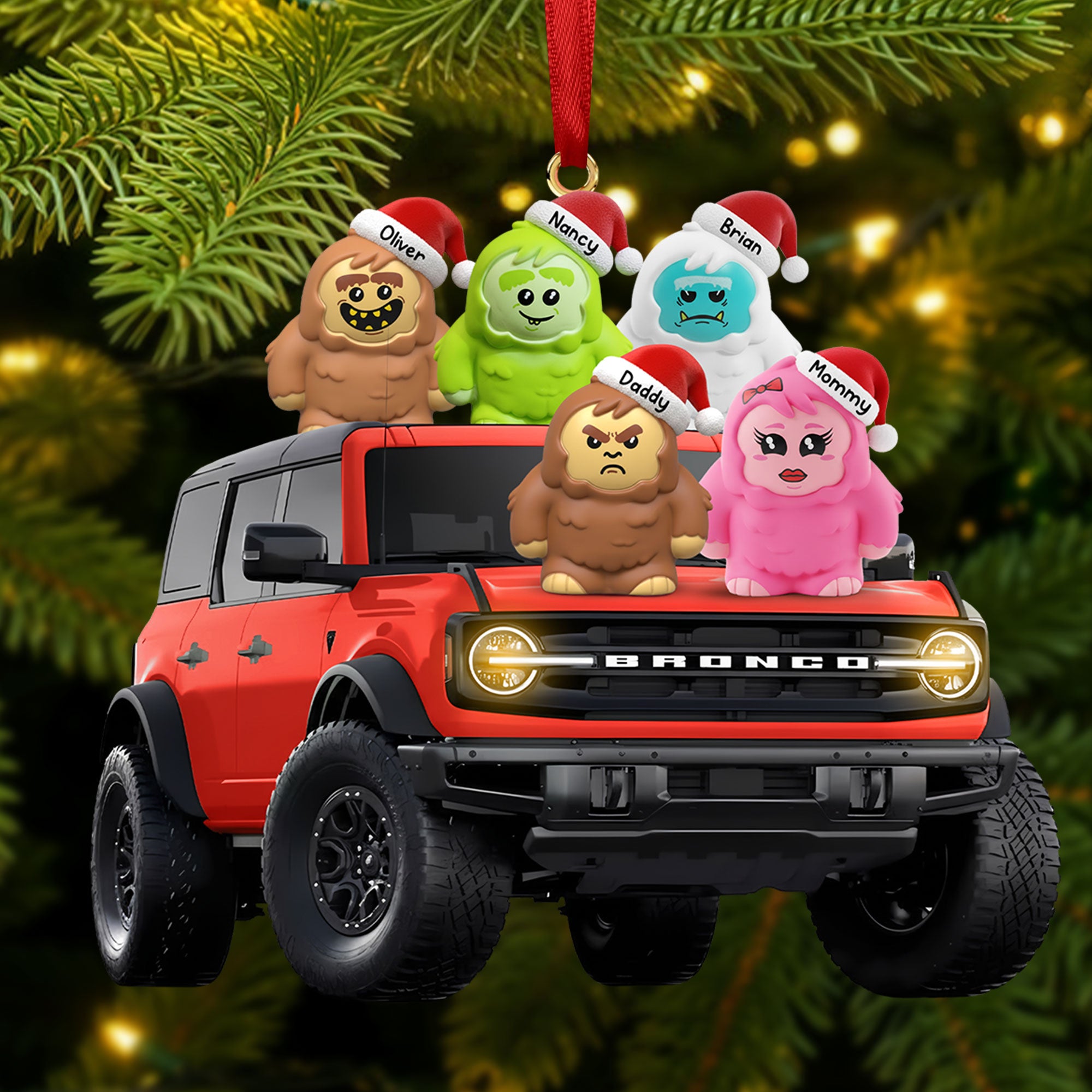 Alternative view of Fun Wild Off-road Gang Acrylic Ornament, Personalized Gifts For Off-road Lovers 02QHTI291025