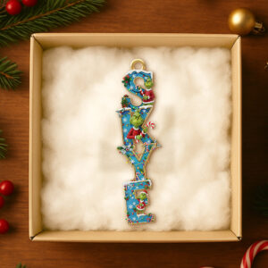 Alternative view of Funny Alphabet Tree Ornament Personalized Christmas Gifts 03HUDT011125