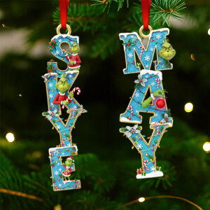 Funny Alphabet Tree Ornament Personalized Christmas Gifts 03HUDT011125