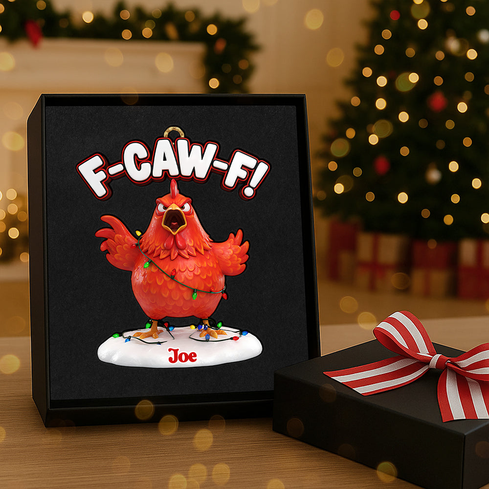Funny Animal Coworkers - Personalized Gift For Christmas Acrylic Ornament 03nata291025 - Image 3