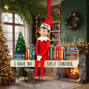 Alternative view of Funny Book Christmas Ornament, Personalized Gifts For Book Lovers 04qhta290825