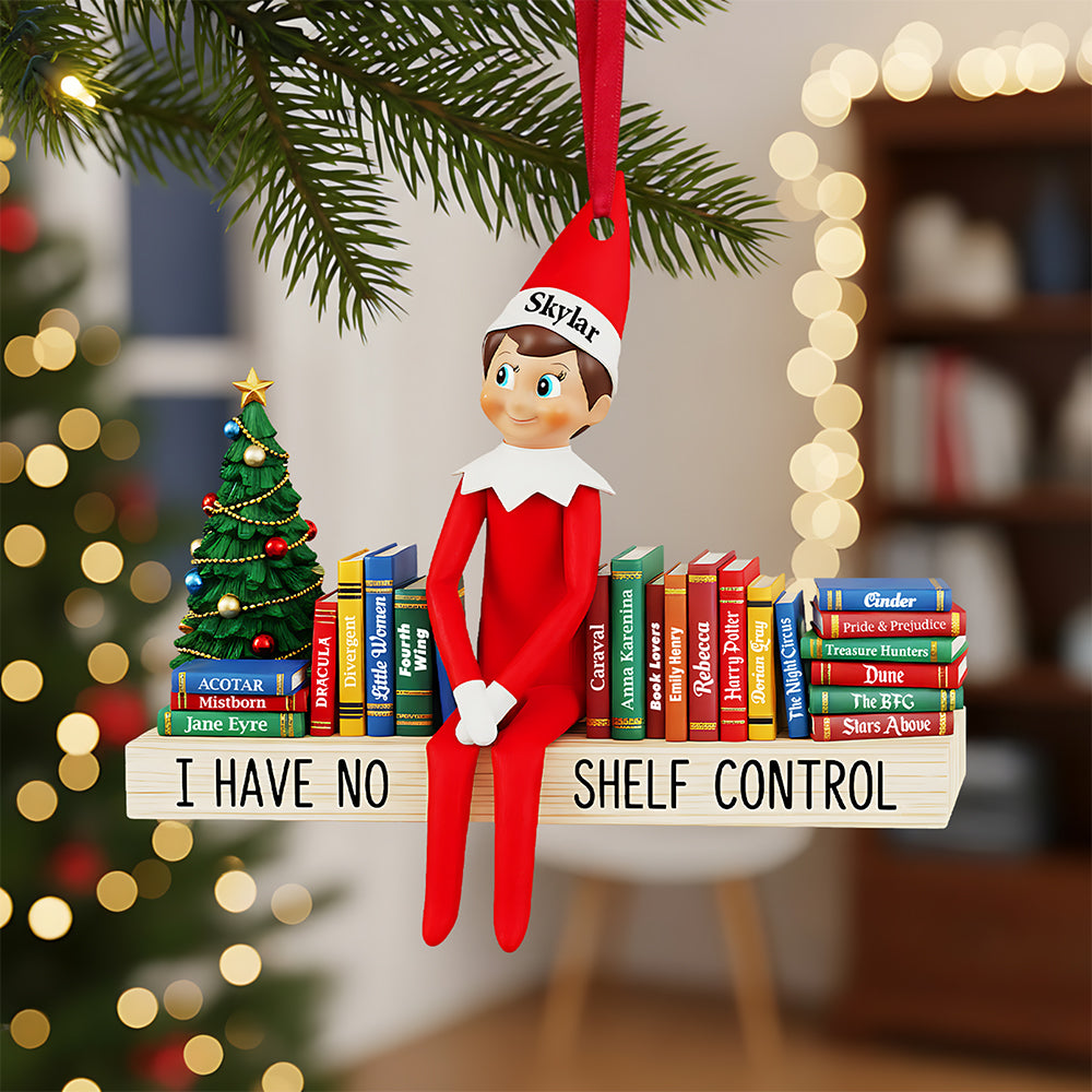Funny Book Christmas Ornament, Personalized Gifts For Book Lovers 04qhta290825 - Image 4