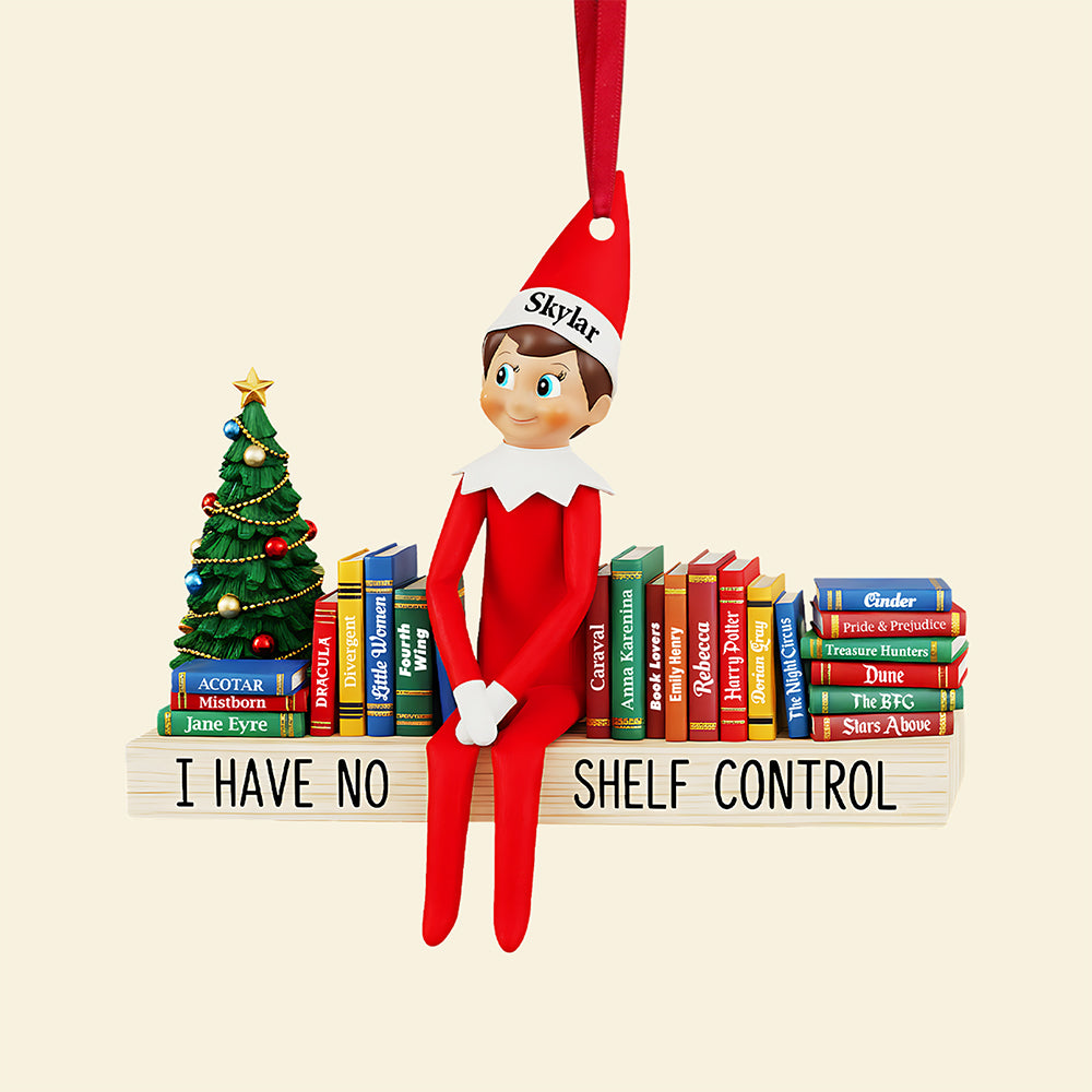 Funny Book Christmas Ornament, Personalized Gifts For Book Lovers 04qhta290825 - Image 3
