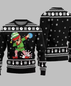 Alternative view of Funny Bowling Ugly Sweater 2025 Christmas 