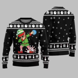Alternative view of Funny Bowling Ugly Sweater 2025 Christmas - Grishko.com
