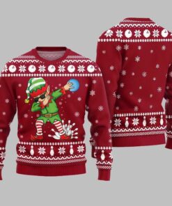 Funny Bowling Ugly Sweater 2025 Christmas 